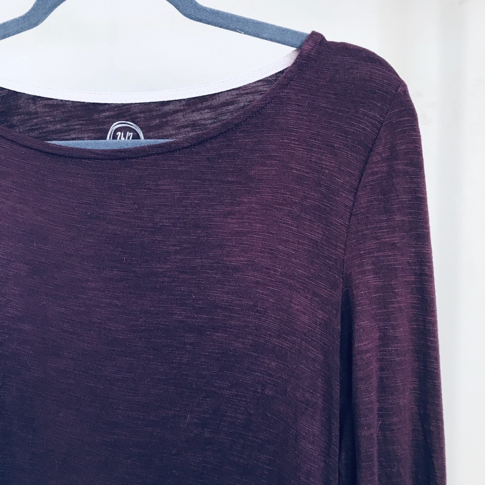 MAURICES | Purple Long Sleeve Basic Shirt